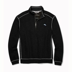Black Tommy Bahama Tobago Bay Half-Zip Sweatshirt
